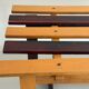 Mid-century Italian solid wood two-tone bench, 1950s, Italy