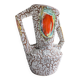 Brutalist vase ''Fat Lava'' Mid century