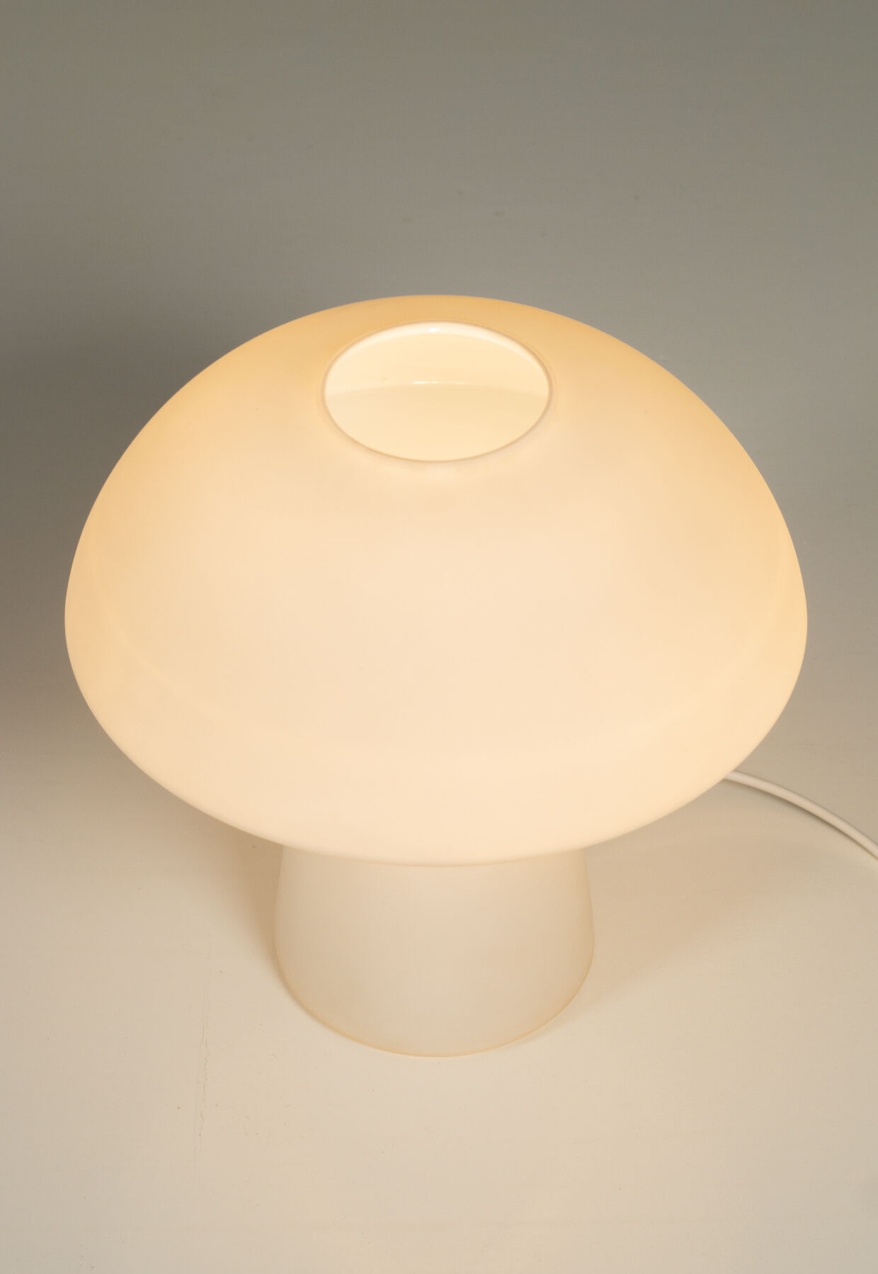 Glashütte Limburg model 6276 large mushroom lamp 1970'S