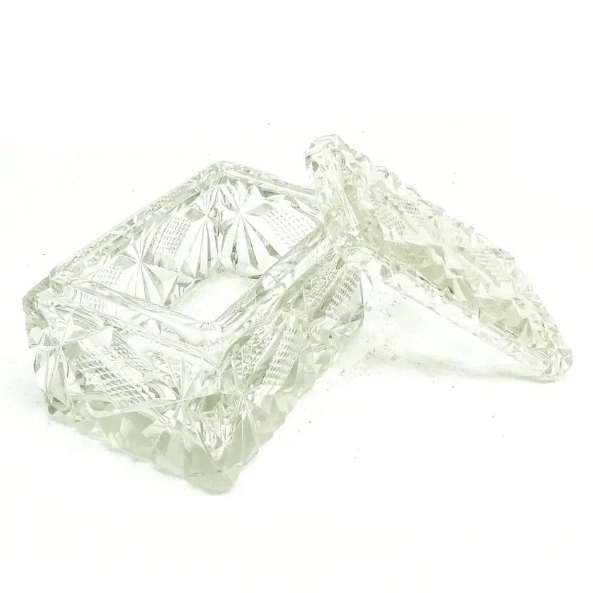 Art Deco bonbonniere, crystal, Sweden, 1930s