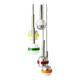 Suspended lamps in white and coloured plastic by Stilnovo, 1960s, set of 5.