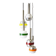 Suspended lamps in white and coloured plastic by Stilnovo, 1960s, set of 5.