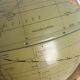 Globe vintage 1920 terrestre mappemonde métal USA - 25 cm