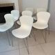 Set of 7 chairs, model nap ks50 by kaspar salto, edition fritz hansen.