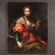 Ancient Italian painting from the 17th century, allegory of magnificence