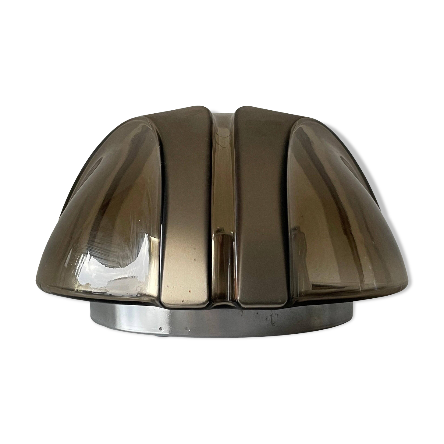 Wall lamp or flush mount in the shape of a dome by Hoffmeister Leuchten, 1960s, Germany.