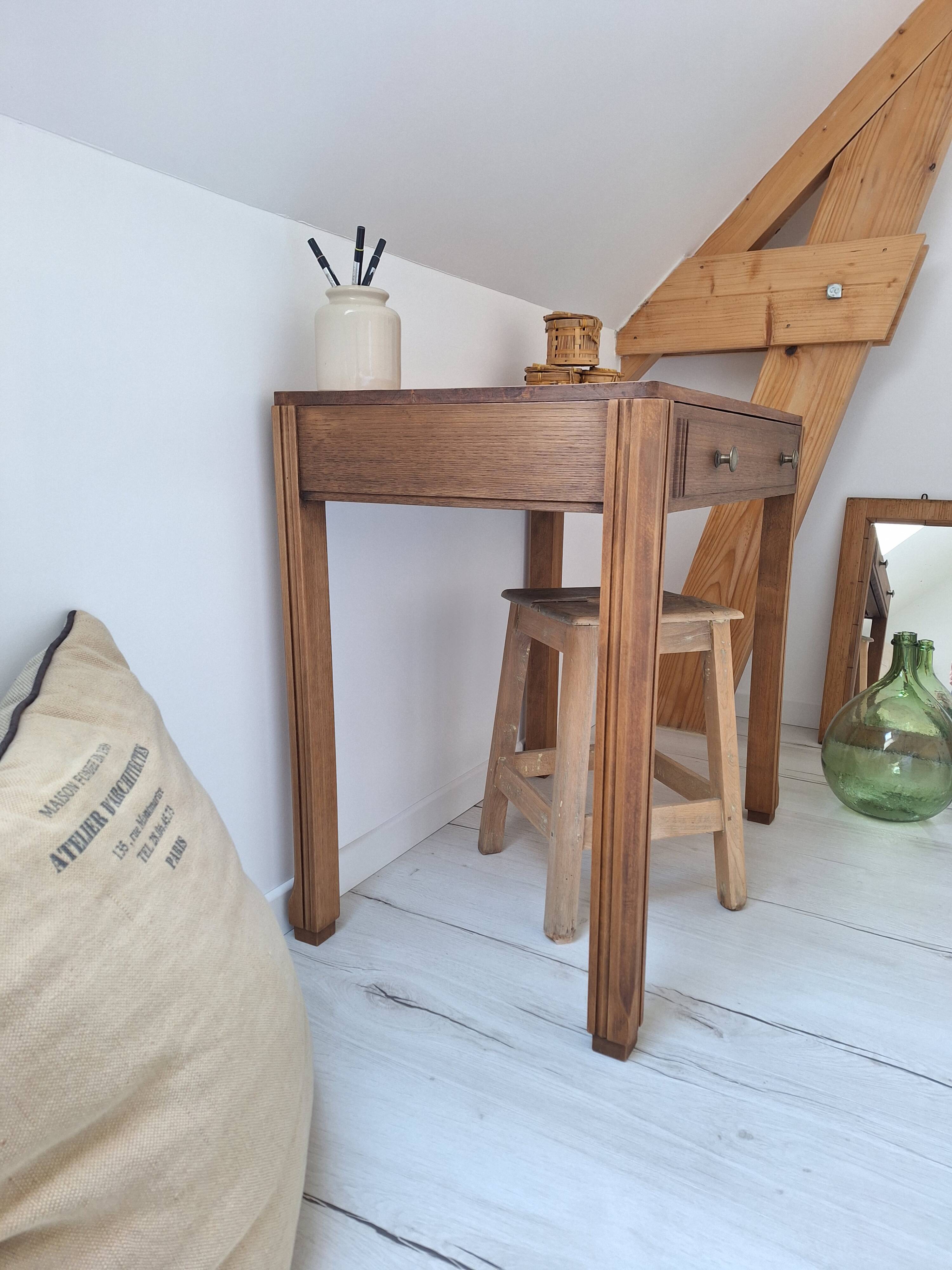 Desk / Side table / Art Deco console from the 1930s vintage
