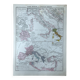 Original map of Italy - 37x27cm - 1908