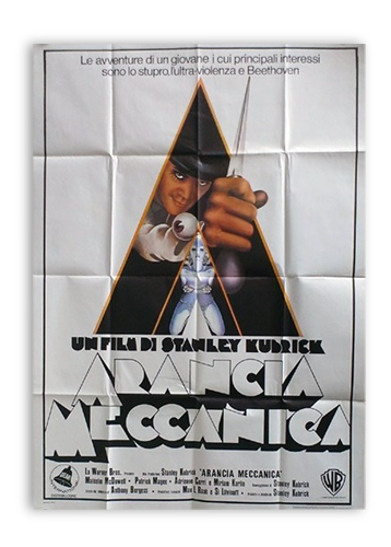 1971 original film poster: "Clockwork Orange", Stanley Kubrick