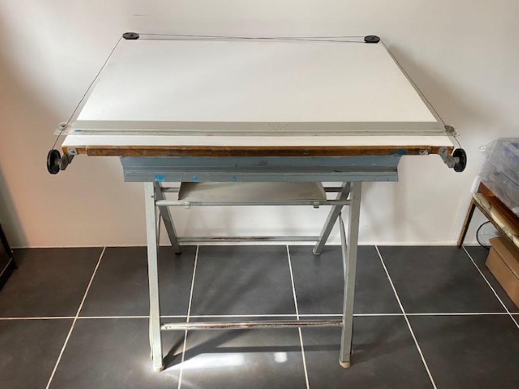 Table D'architecte IKEA Bois Clair – Dimensions 140x60 Cm, Hauteur 93 Cm, Occasion