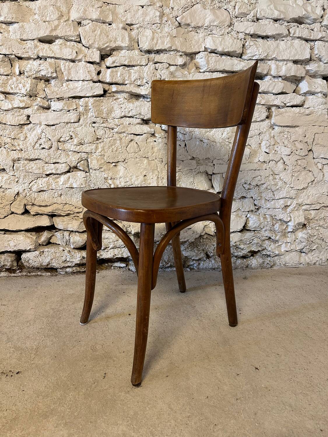 4 antique bistro chairs