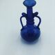 Vase en verre bleu , Art Nouveau
