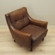Brown leather armchair, Danish design, 1960s, designer: Edmund Jørgensen
