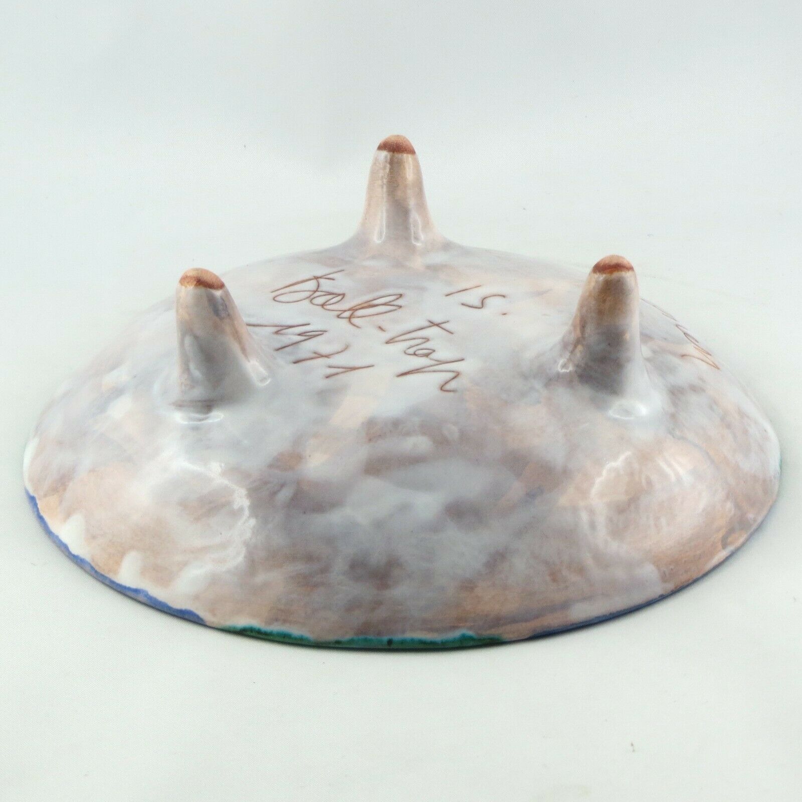 Ceramic tripod Le Brescou vintage Vallauris