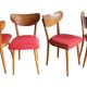 Set of Four 1950's Dining Chairs by Thonet
