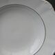 Set of 6 deep porcelain plates. Germany BAVARIA. Gold rim.