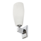 Italian chrome and opaline wall light 1970
