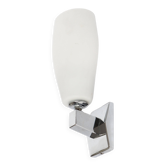 Italian chrome and opaline wall light 1970