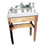 Marble and pine dressing table