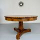Antique large 19th century Biedermeier art deco walnut table