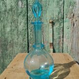 Old blue glass bottle