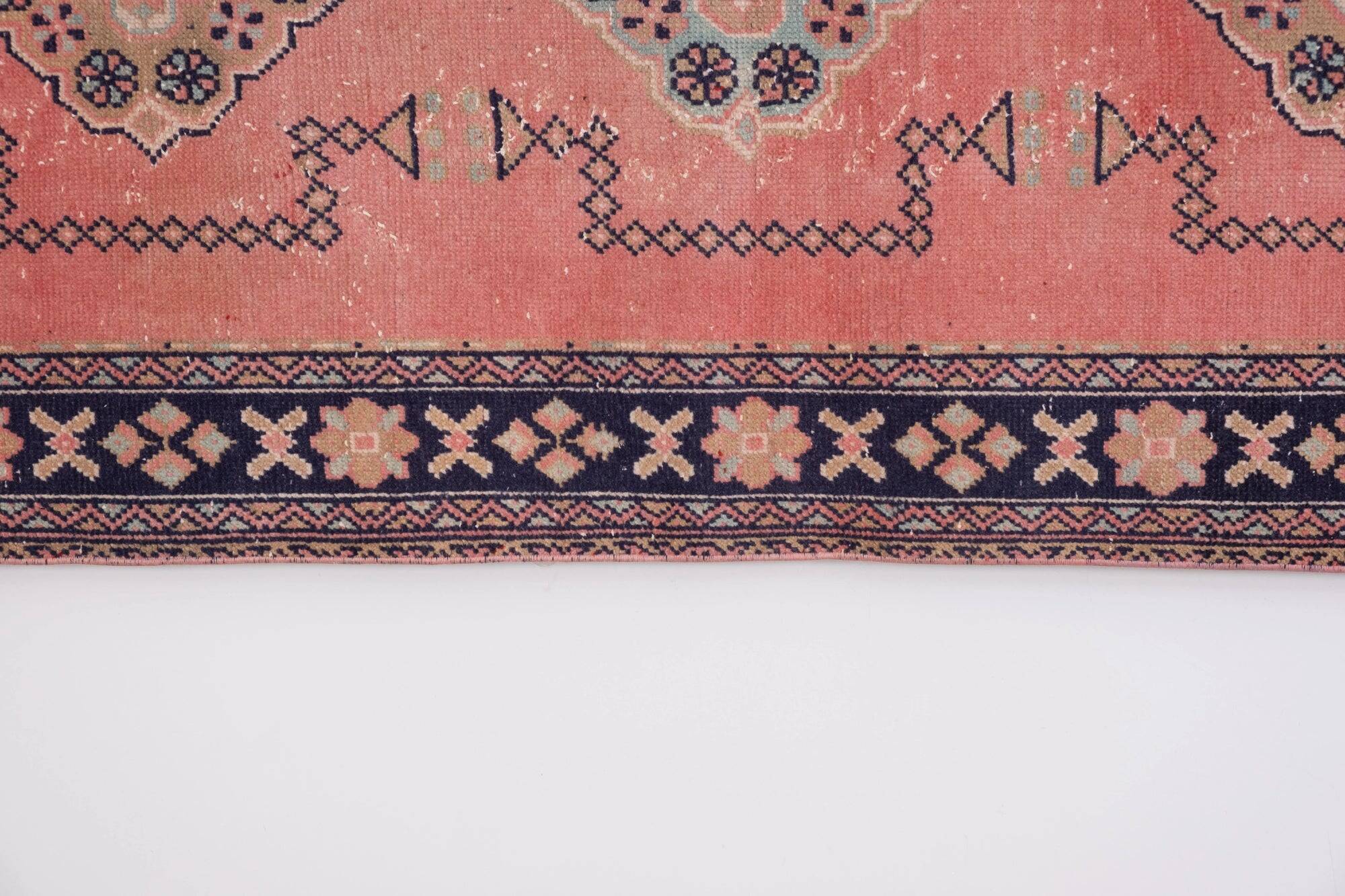 Vintage Turkish hallway rug 139x361 cm