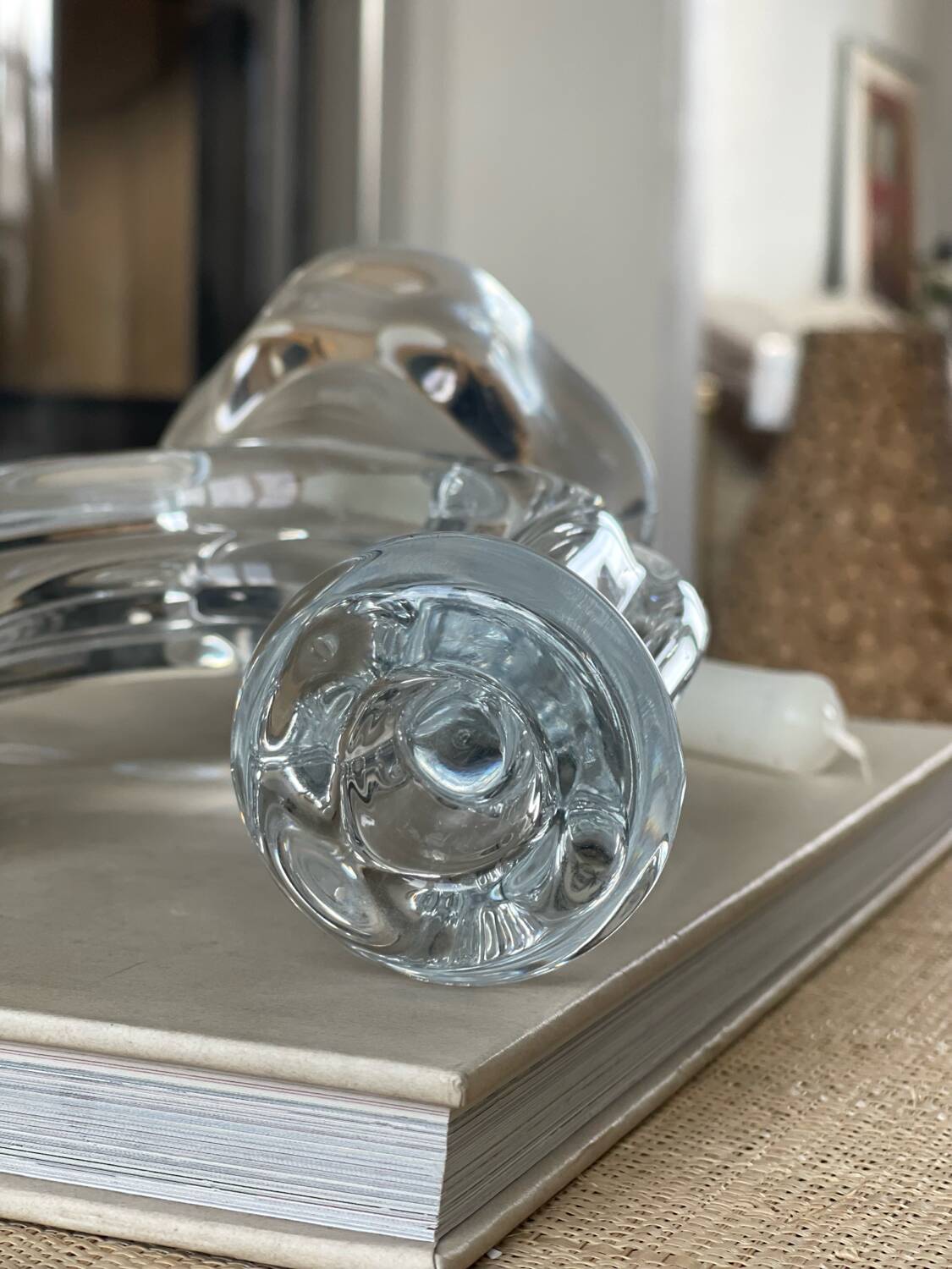 Crystal candle holder 1950.