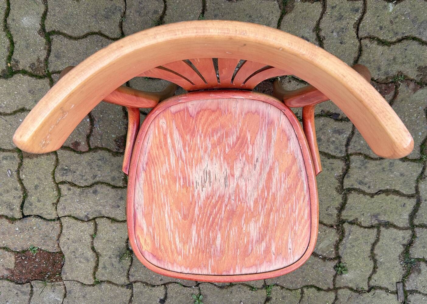 Set of 5 brasserie, bistro chairs, in their original condition, vintage, 1960s