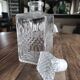 Vintage glass faceted glass whisky decanter diamond airtight cap