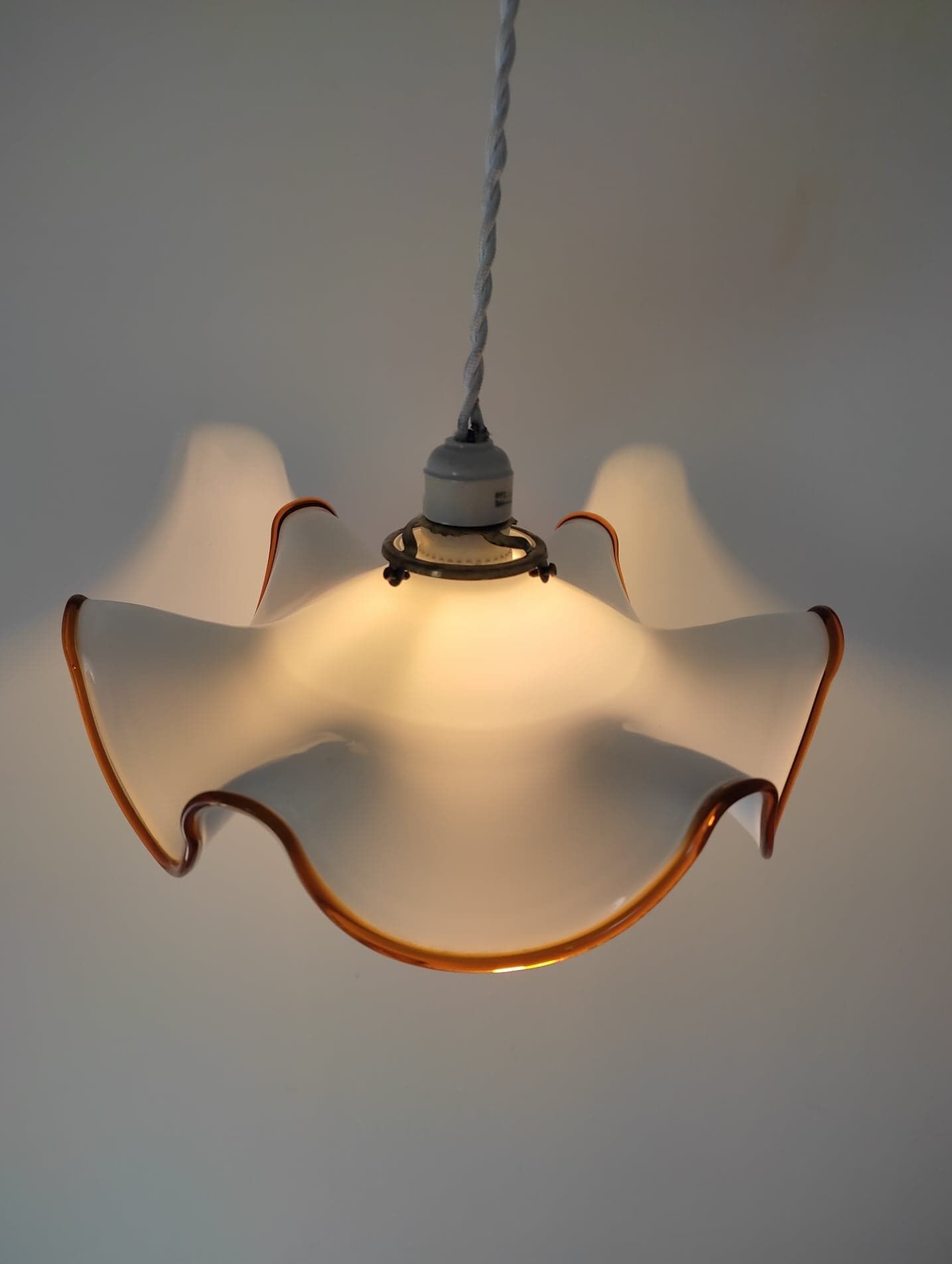 Murano glass pendant lamp style "fazzotello" 70s