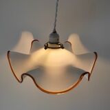 Murano glass pendant lamp style "fazzotello" 70s