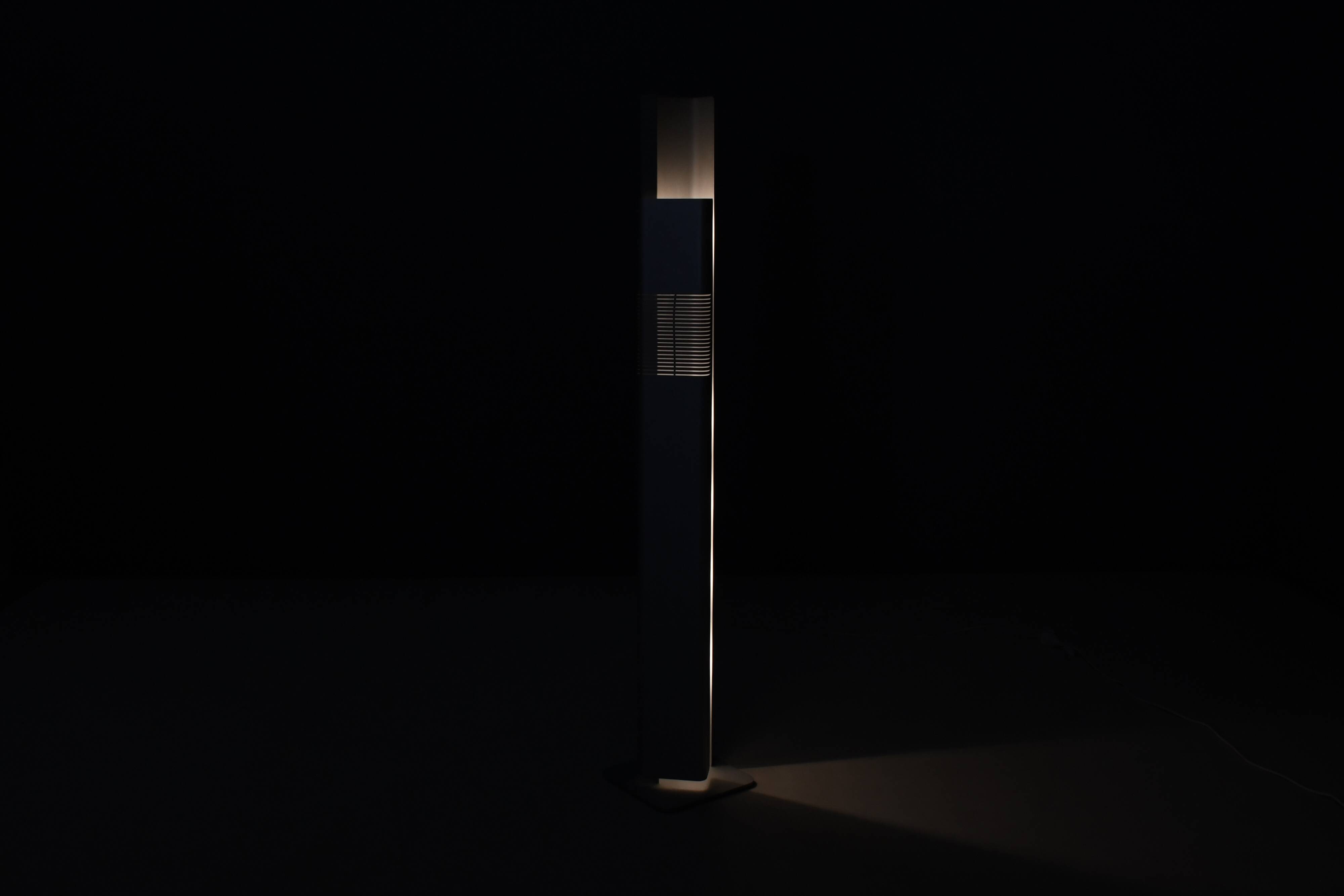 Sculpture lumineuse rare en aluminium anodisé par Walter et Moretti, France 1972