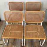 Serie Of 4 Chairs Marcel Breuer Cesca B32