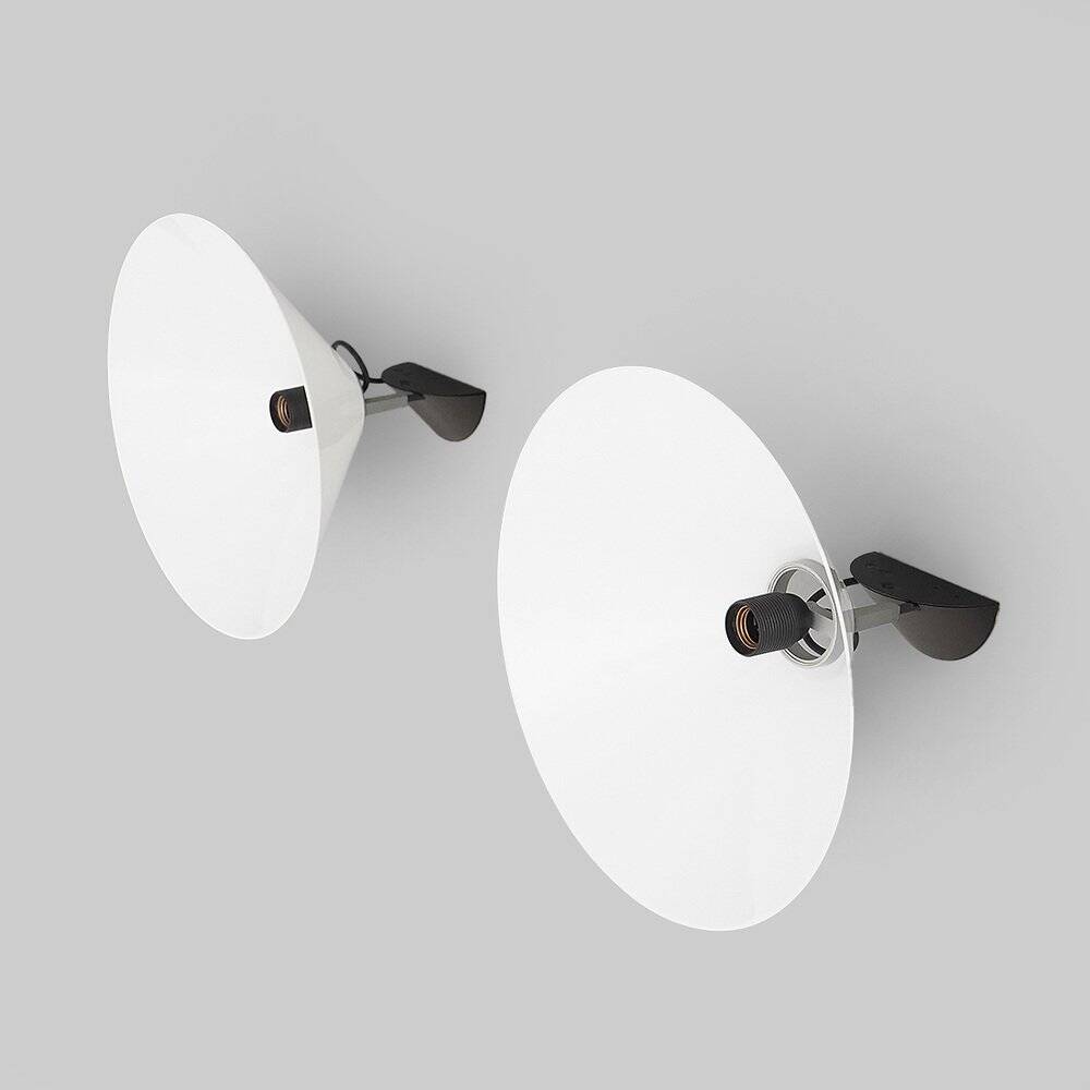 Wall lamps Aggregato by Enzo Mari for Artemide, 1970s, set of 2