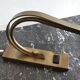 Old art deco brass piano lamp