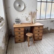 Bureau pin meuble atelier 1950