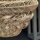 Suspension or rattan lampshade in an elongated spherical shape, layered H80 D