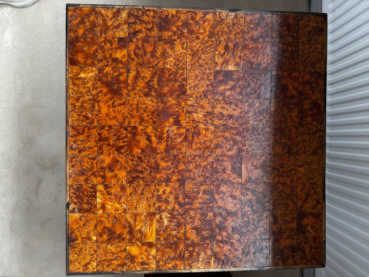 2 marquetry side tables