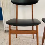 Chic vintage pair of Scandinavian chairs