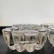 Set of 4 vintage piano or table legs in molded glass