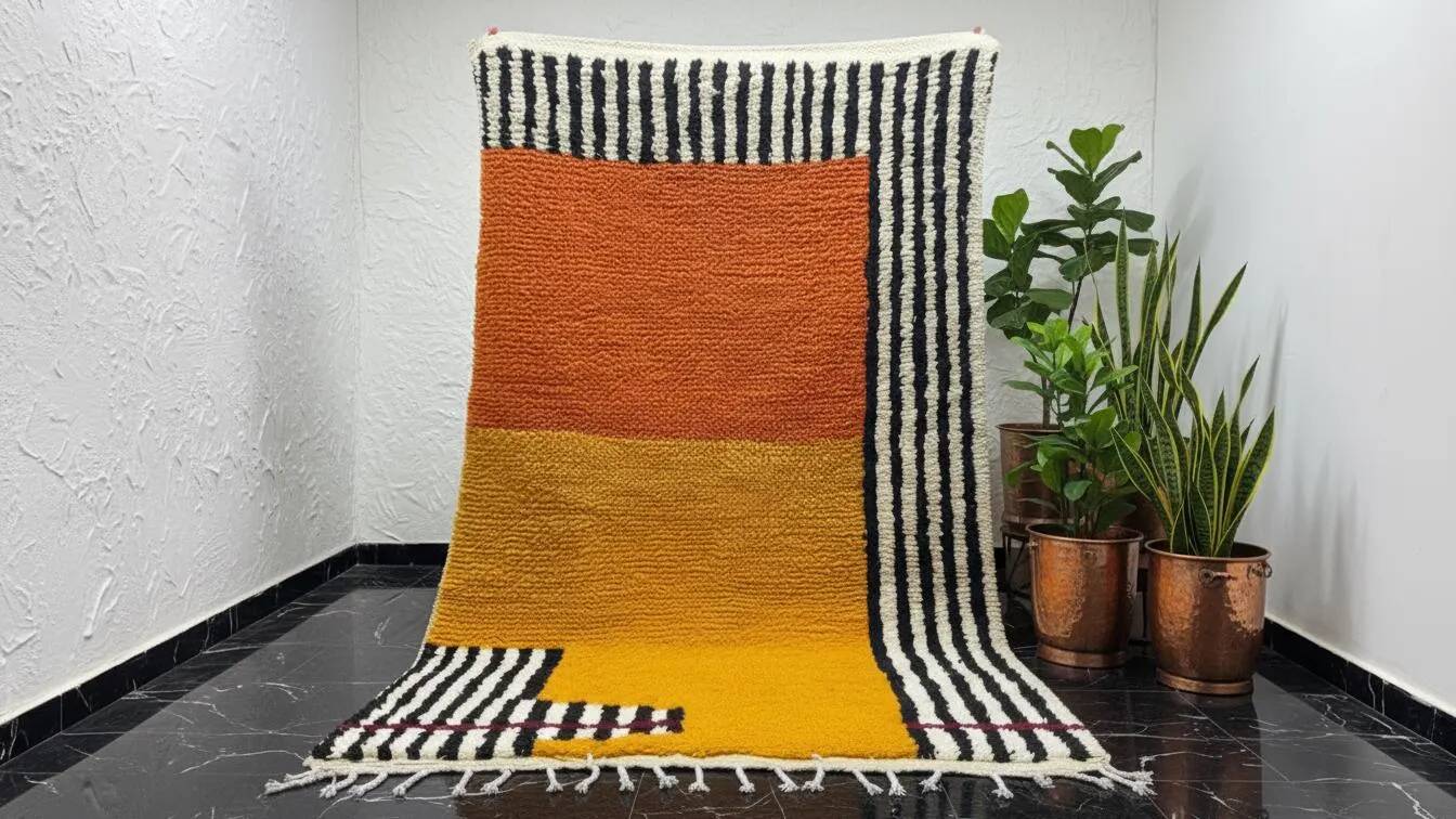 Large handmade Berber rug 3 x 2 m