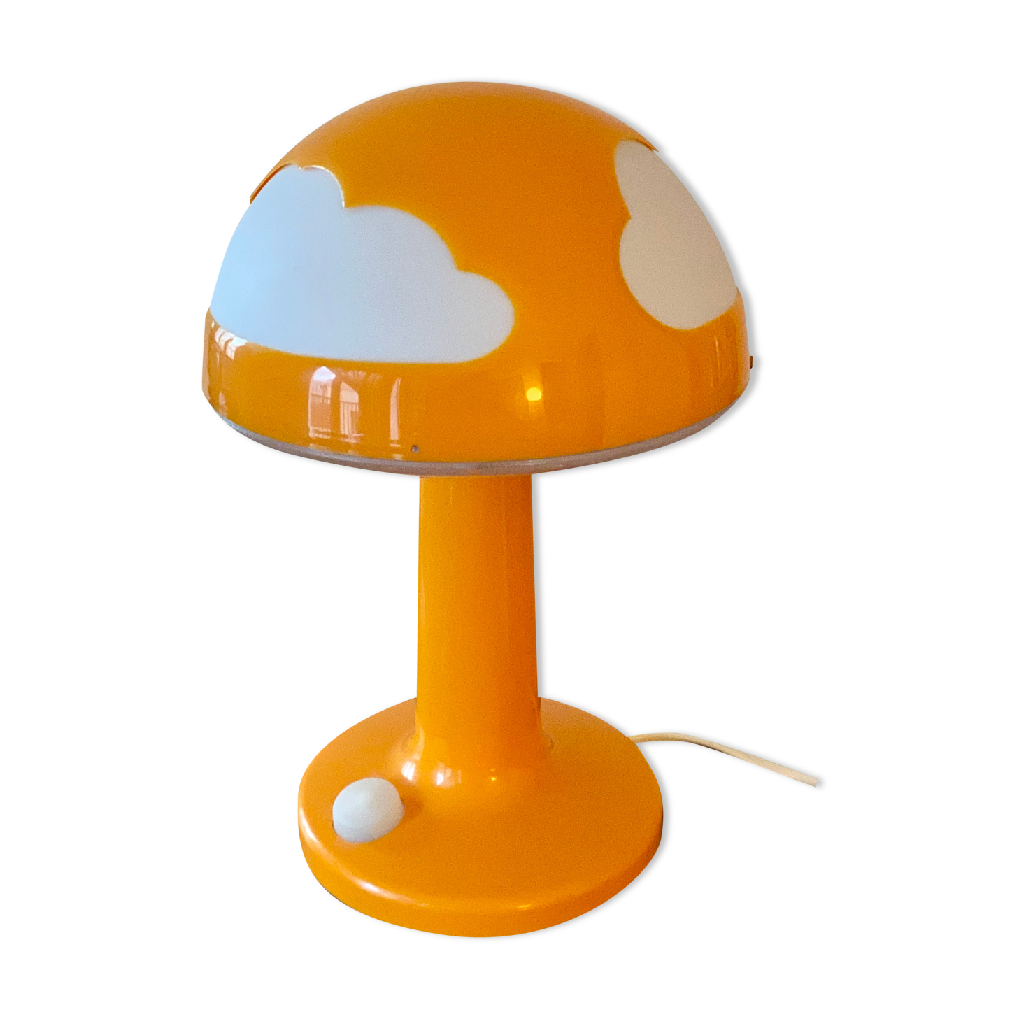Cloud mushroom lamp Skojig Ikea orange design Henri Preutz