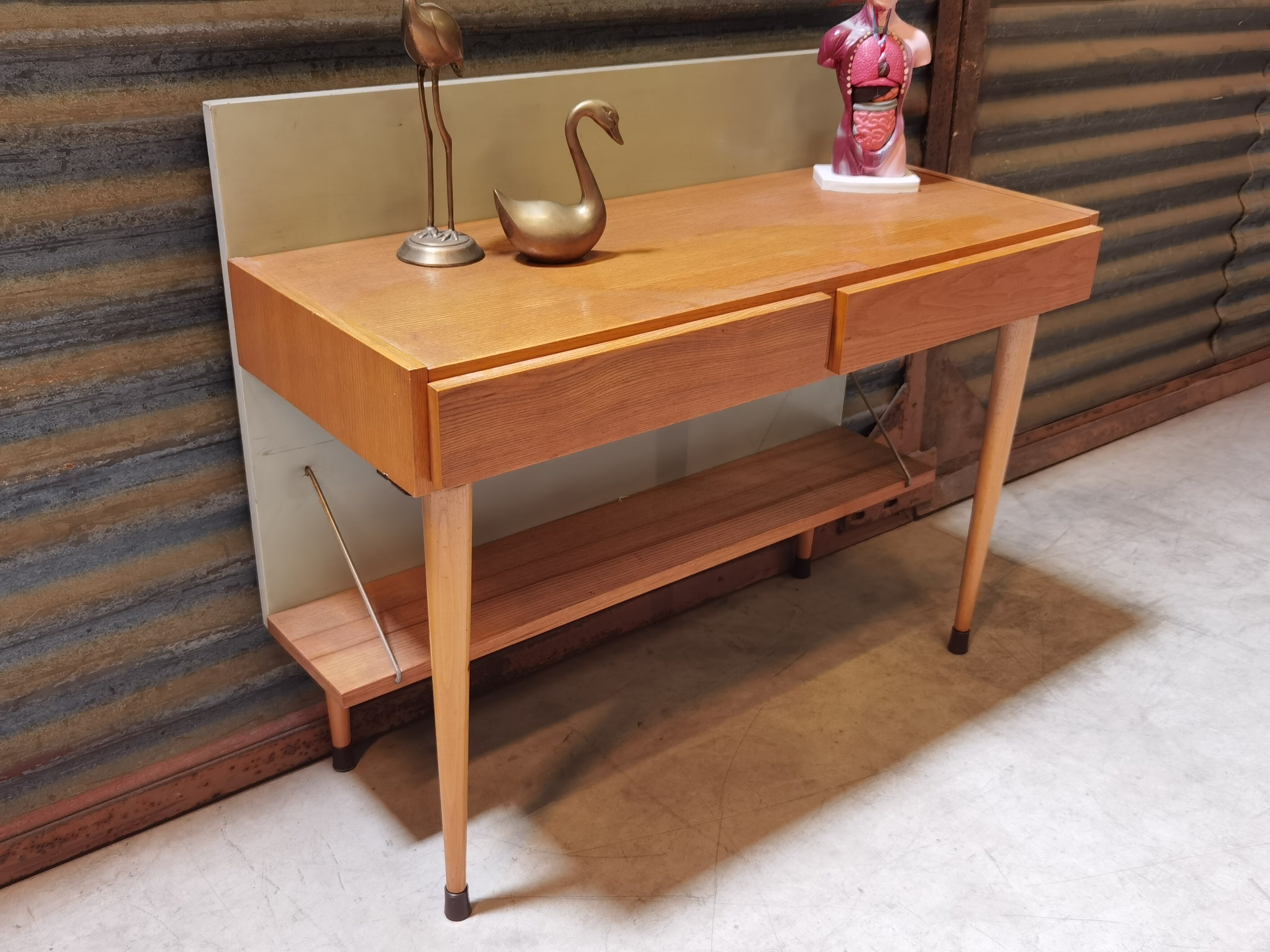 Entrance wall console or small Czech accent furniture year 70