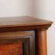 Large mahogany, oak and mother-of-pearl cabinet from the 1940s