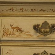 Chinoiserie Buffet with Marble Top in Chippendale Style