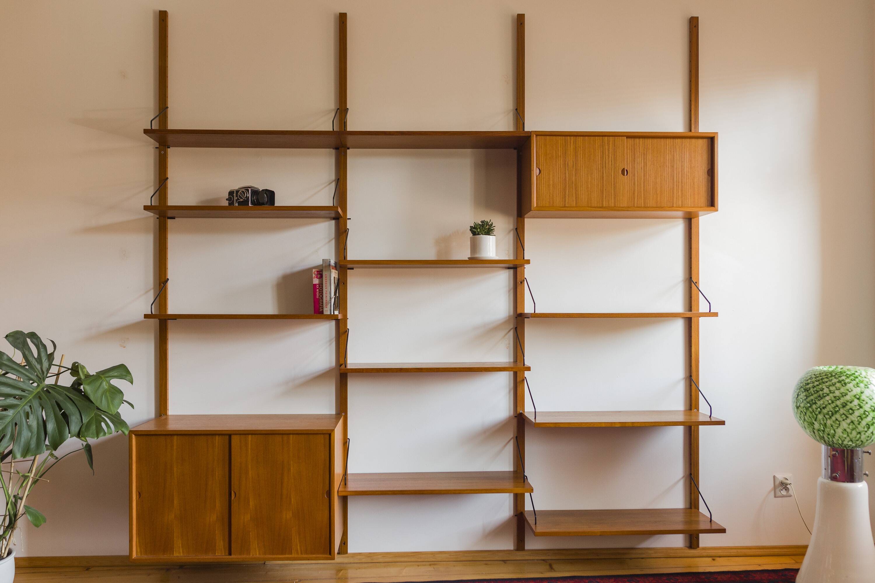 Modular Wall Shelving System by Poul Cadovius for Cado, 1960s