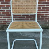 Set of 4 Cesca b32 model chairs in white