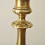 Two gilded bronze candlesticks, 19th century