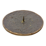 Brutalist Bronze Candleholder, 1960s