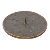 Brutalist Bronze Candleholder, 1960s